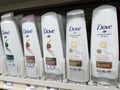 Grocery store Dove hair care products shelf prices