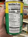 Grocery store Peanut Patch can boiled peanuts nutrition label