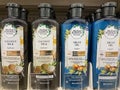 Hair care products on Retail store shelves Herbal Essences Coconut milk