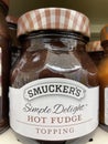 Ice Cream toppings on a retail store shelf Smuckers hot fudge