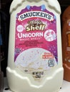 Ice Cream toppings on a retail store shelf Smuckers topping Unicorn