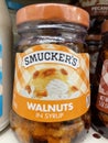 Ce Cream toppings on a retail store shelf Smuckers topping walnuts