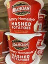 Retail grocery store Idahoan mashed potatoes cup