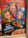 Retail grocery store Rice Krispies halloween edition cereal