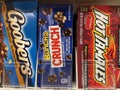 Retail store candy Hot Tamales Goobers Nestle crunch