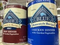 Retail store Canned Dog Food Blue variety