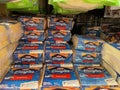 Retail store Kraft cheese rows of single slice