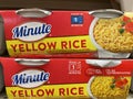 Retail store Minute Rice yellow rice front view