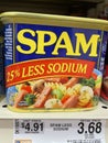 Retail store Spam meat in a can Less sodium