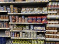 Walmart grocery store canned meats section and prices