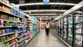 Walmart grocery store interior babyfood Royalty Free Stock Photo