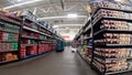 Walmart grocery store interior floor machine