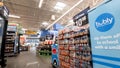 Walmart grocery store interior Gatorade display