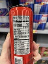 Walmart grocery store Prime energy drink nutritional label