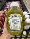 Walmart retail store interior Heinz sweet relish squeezable