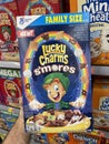 Walmart retail store interior Lucky Charms Smores cereal