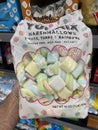 Walmart retail store interior marshmallow pastel colored