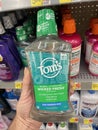 Walmart retail store oral care Toms mouthwash Royalty Free Stock Photo