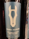 Wine on a retail store shelf Dark Horse Double Down Red Blend