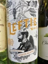 Wine on a retail store shelf Leftie White blend