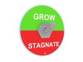 Grow and stagnate switch Royalty Free Stock Photo