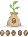 Grow your money Royalty Free Stock Photo