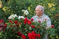 Grower of roses Royalty Free Stock Photo