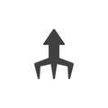Growing arrow up vector icon