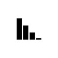 Growing bar graph Icon in trendy flat style vector illustration, graph icon. graph symbol for your web site design, logo, app, UI Royalty Free Stock Photo