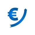 Growing euro icon