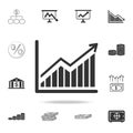 Growing graph Icon. Detailed set of finance, banking and profit element icons. Premium quality graphic design. One of the collecti