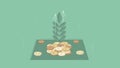 Growing investment. Money tree. Royalty Free Stock Photo