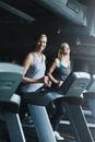 Growing old just means you have to exercise more. mature women working out in the gym.