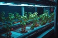 Growing Up: Vertical Hydroponic Farming of Colorful Legumes.Generative ai