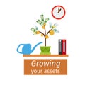 Growing your assets business concept