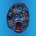 Growling gorilla tattoo