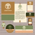 Grown with love. A set of stationery items for locally farm.