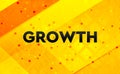 Growth abstract digital banner yellow background