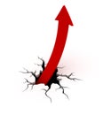 Growth arrow chart Royalty Free Stock Photo