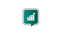 growth bar graph icon, Up arrow logo. Business Chart concept Vector illustration Royalty Free Stock Photo