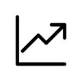 Growth black glyph ui icon