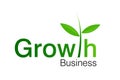 Growth Business logo Royalty Free Stock Photo