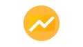 Growth Chart Icon for Performance and Data Analysis, vector design Generative AI Royalty Free Stock Photo