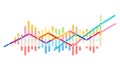 Growth Graph with Data Points Vector, Business and Statistics, vector design Generative AI Royalty Free Stock Photo