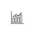 Growth Graph Icon Vector. Growing Chart, Grow Diagram Sign Symbol