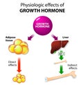 Growth hormone or somatotropin or somatropin Royalty Free Stock Photo