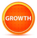 Growth Natural Orange Round Button Royalty Free Stock Photo