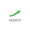 Growth logo vector design template