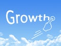 Growth message cloud shape