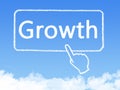 Growth message cloud shape